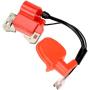 HIAORS Red Racing Ignition Coil with L7T Spark Plug for 2 Stroke 47cc 49cc Engine Kids Mini Moto Quad ATV 4 Wheeler Pocket Dirt Bike Minimoto Chopper Scooter GO Cart