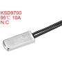 uxcell KSD9700 Thermostat, 95℃ Normally Close Temperature Switch Thermal Switch, N.C 10A Metal Temperature Controller 2pcs