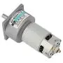24V Mini DC Gear Motor, 35W Metal Speed Adjustable Large Torque Motor CW/CCW(24V 200rpm)