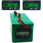 Jieoto E-Bike Lithium Battery 36V 20AH Battery Pack Customizable Lithium Battery Pack for 750W 500W 350W 250W 200W Motors with Voltage Display+ BMS+ Charger