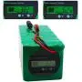 Jieoto E-Bike Lithium Battery 36V 20AH Battery Pack Customizable Lithium Battery Pack for 750W 500W 350W 250W 200W Motors with Voltage Display+ BMS+ Charger