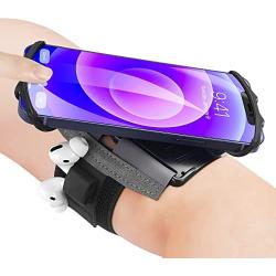 Newppon 360° Rotatable Cell Phone Running Armband with Airpods Pro Holder & Newppon Detachable 360° Rotation Bike & Motorcycle Phone Mount for iPhone 13 12 11 Pro Max Samsung Galaxy All Smartphones