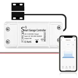 AGSHOME Smart Wi-Fi Garage Door Opener Remote, APP Control, Compatible with Alexa, Google Assistant, No Hub Needed with Smartphone Control