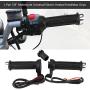 1 Pair Heated ATV Hand Grips, Keenso Universal 7/8in 22mm Heated Hand Grips Warmers Handlebar Grips Heated Voltmeter USB Charger for Motorcycle Bike ATV