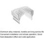 MECCANIXITY Motor Heat Sink Cooling Fins Aluminum 36mm Dia Silver Tone for 540 550 Motor