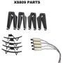 Parts & Accessories RC Drone Parts VISUO XS809W XS809HW XS809 XS809S /XS809 Series RC Quadcopter Spare Spindle Geared Motor Engine Propeller ect. - (Color: Set 1)