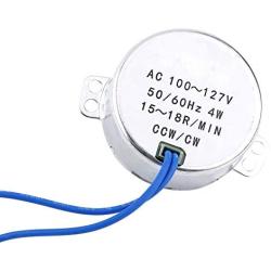 Turntable Motor Synchronous Synchron Motor 4W 50/60Hz AC 100-127V Geared Motor,Reduction Motor (04) for high Torque ac Motor synchron Clock Motor Electric Fireplace Parts Electric Fireplace Parts