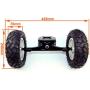L-faster 36V Mountain Skateboard Hub Motor Truck Off Road Skateboard Hub Motor Wheel with 9x3.50-5 Tire