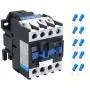 mankk AC Contactor CJX2-2510 110V 25A 50/60Hz Coil 3P 3 Phase 35mm DIN Rail Motor Controler Rail Mount Contactor CJX2-2510-110V