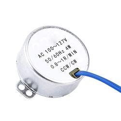 Ac 100-127V Low Noise Synchronous Motor 50/60HZ CW/CCW High Torque Permanent Magnet Rotary Motor for Cup Turner(10-12RPM)