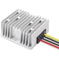 Golf Cart DC Converter 48V Voltage Reducer to 24V 10A Regulator Multipurpose Engine Protection Motor Vehicle Repair Boat Solar System LED Display Fan