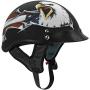 VCAN Cruiser Patriotic Eagle USA Graphics Motorcycle Half Helmet