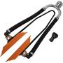 Seaworks Dual Feed Muff Style Heavy Duty Steel Boat Motor Flusher | Use for Antifreeze Winterization or Common Water Flush | 5/8 Inch Standard Garden Hose Connection (Orange)