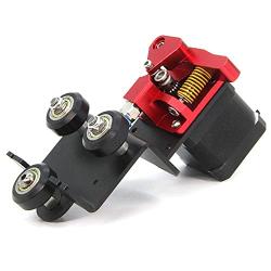 Zeberoxyz Upgrade Direct Drive Dual Gear Extruder Support Kit with Stepper Motor, Easy Print Filament for Ender-3, Ender 3 Pro,CR-10,CR-10S Extruder Adapter (Dual Gear Extruder Support Kit- Motor)