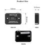 NKTECH NK-V1 Vibration Hour Meter Inductive Digital Self Powered Wireless Job Timer IP68 99999HRS for Gas Generator Lawn Mower Motor Jetski Marine ATV outboards Chainsaw (Black)