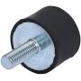 M8 M6 Vibration Isolator, Keenso Vibration Mount 2 Threaded Studs AntiVibration Isolation Rubber Mounts Boat Bobbins, pack of 4(VD3020 M823)