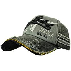 Blackreld South State Cotton Baseball Cap, Adjustable Snapback Dad Hat Cool Vintage Washed Low Profile Classic Summer Hats