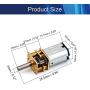 Jutagoss Mini Metal Gearwheel Micro Speed Reduction Motor 10mmx3mm Mini Gear Box Motor DC 12V 600RPM 1Pcs