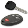 Keyless2Go Replacement for Keyless Entry Car Key Vehicles That Use 4 Button 15913421 OUC60270, Self-Programming - with New Uncut Transponder Ignition Car Key Circle Plus B111