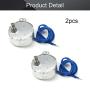 Fielect 2Pcs Synchronous Motor AC 110V 15-18RPM Turntable Motor CW/CCW Direction 4W TYC-50 Double Flat Tapping Shaft