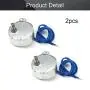 Fielect 2Pcs Synchronous Motor AC 110V 15-18RPM Turntable Motor CW/CCW Direction 4W TYC-50 Double Flat Tapping Shaft