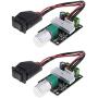 PWM DC Motor Governor 6V12V24V 3A Adjustable Speed Controller With Forward Reverse Switch Rotatable Control Knob Pack of 2