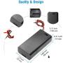 QTEATAK 5Pcs 2X 1.5V AA Battery Holder Case with On/Off Switch and Wire Leads