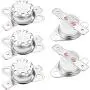 uxcell KSD301 Thermostat 175°C/347°F 10A Normally Closed N.C Adjust Snap Disc Temperature Switch for Microwave,Oven,Coffee Maker 5pcs