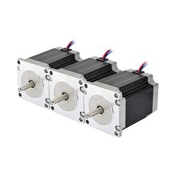 STEPPERONLINE 3PCS Nema 23 CNC Stepper Motor 2.8A 269oz.in 76mm Bipolar for Hobby CNC Kit
