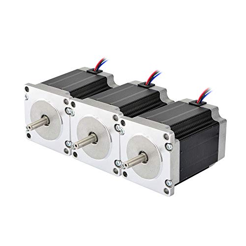 STEPPERONLINE 3PCS Nema 23 CNC Stepper Motor 2.8A 269oz.in 76mm Bipolar for Hobby CNC Kit
