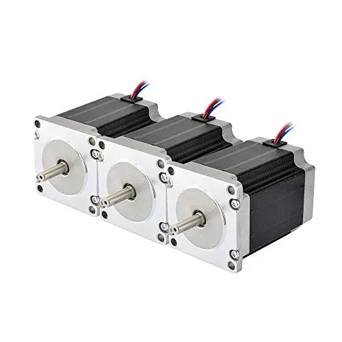 STEPPERONLINE 3PCS Nema 23 CNC Stepper Motor 2.8A 269oz.in 76mm Bipolar for Hobby CNC Kit