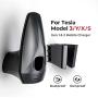 BougeRV Charger Holder with Chassis Bracket for Tesla Model 3 Model Y Model X Model S Charging Cable Organizer for Tesla Gen 1 & 2 Mobile Charger