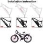 Jieoto E-Bike Lithium-ion Battery 36V 15Ah 18Ah 577Wh Electric Bicycle Battery with Charger and BMS, Suitable for 36V 250W/350W/500W/750W E-Bike Motors