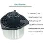 A/C Blower Motor Assembly for Mitsubishi Outlander 2007-2014 Outlander Sport 2011-2014 Lancer 2008-2015