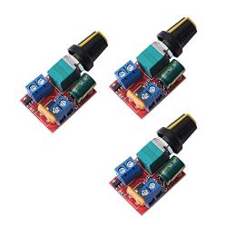 CENTAURUS 3Pcs DC Motor Speed Controller Module 3V-35V PWM Speed Control Switch LED Dimmer Mini 5A Max 90W