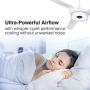 Trifecte 60 Inch Indoor&Outdoor Ceiling Fan with Light and Remote, Smart Ceiling Fan Compatible with App/Alexa/Google/Siri, Low Profile Ceiling Fan with 10-Speed Reversible Quiet DC Motor, ETL Listed