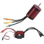 Tbest Motor ESC Set, 2838 4700KV RC Brushless Motor 35A Waterproof ESC 1/14 1/16 RC Car Parts Accessories