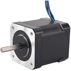 STEPPERONLINE Nema 17 Stepper Motor Bipolar 2A 59Ncm(84oz.in) 48mm Body 4-lead W/ 1m Cable and Connector compatible with 3D Printer/CNC