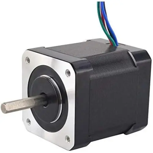 STEPPERONLINE Nema 17 Stepper Motor Bipolar 2A 59Ncm(84oz.in) 48mm Body 4-lead W/ 1m Cable and Connector compatible with 3D Printer/CNC