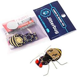 Learn to Solder Kits Jitterbug Soldering Kit | DIY Electronics Projects For Beginners | Adults & Kids STEM Practice Science Project | Electronic Vibration Motor Circuit Boards With Battery