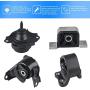 JDMON Compatible with 4Pcs Engine Motor Mount Honda CRV 2.4L L4 2002-2006 (Automatic Transmission) Compatible with A4504 A4506 A6596 A6597