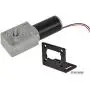 Bemonoc High Torque DC 24V Low Speed 8RPM Worm Gear Motor Reversible Speed Reduce Turbine Electric Gearbox Motor 8mm Shaft with Install Bracket