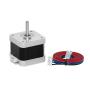 Creativity Nema17 Stepper Motor, 4 Lead Stepper Motor 42 Nema 17 Motor with 1m HX2.54 Cable 42BYGH 1.7A for CNC XYZ 3D Printer (17HS4401, 1PCS)