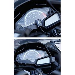 Motorcycle Gear Indicator for Honda CBR CB500X CB400SF CB650F CB1300 CBR600RR CB1000R Cb650r VFR800 Digital Meter LED Display Waterproof ECU Plug (Blue)