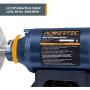 POWERTEC BF601C 6-Inch Heavy Duty Bench Buffer with 2 Extra Thick Spiral Sewn Buffing Wheels