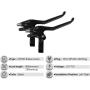Ebike Controller System 22A Controller and LED880 Display WP Connector Conversion Kit for 500W/750W 36V/48V brushless Geared hub Motor