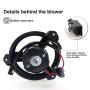 Heater Blower Motor HVAC Blower Motor Assembly for 1993-1996 Chrysler New Yorker 1998-2004 Chrysler Concorde & Dodge Intrepid 1999-2004 Chrysler 300M Replaces 4885148AC,615-00569 700093