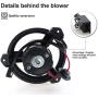 HVAC Blower Motor Assembly 4885148AC 4596217 700093 Heater Blower Motor with Fan Cage for 1999-2004 Dodge Intrepid