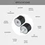 uxcell M10 Male Female Rubber Mounts, Shock Absorber, for Motor Generator Compressor Garage Reverse Osmosis Pump Impact Air Generator Car Bobbins, D40mmxH30mm 2pcs