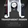 Haldis 3D Printer Cooling Fans Set, Upgrade 3Pcs 3010 Fans Premium Quiet 30x30x10mm Fan for E3D V6 Hotend (Transparent 24V)